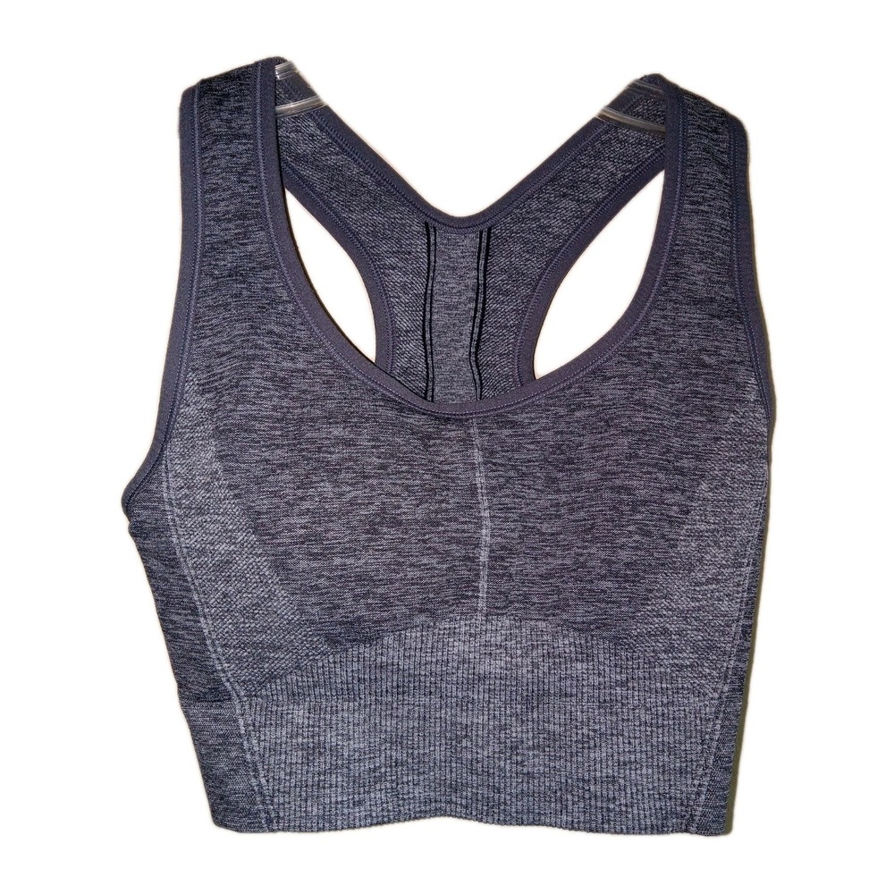 Woman's All In Motion Grey Medium Seamless Sports Bra‎
